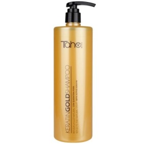 Tahe Botanic - Champú Keratin Gold OROLIQUIDO con queratina para cabellos muy dañados 1000 ml