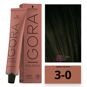 Schwarzkopf - Tinte COLOR Igora 10 Minutos 3-0 Castaño Oscuro 60 ml