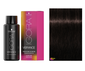 Schwarzkopf - Tinte Igora Vibrance 4-6 Castaño Medio Marrón 60 ml (semipermanente)