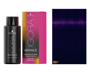 Schwarzkopf - Tinte Igora Vibrance 4-99 Castaño Medio Violeta Intenso 60 ml (semipermanente)