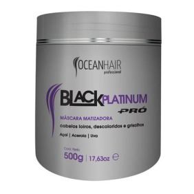Ocean Hair - Mascarilla Matizadora BLACK PLATINUM PRO 500 g