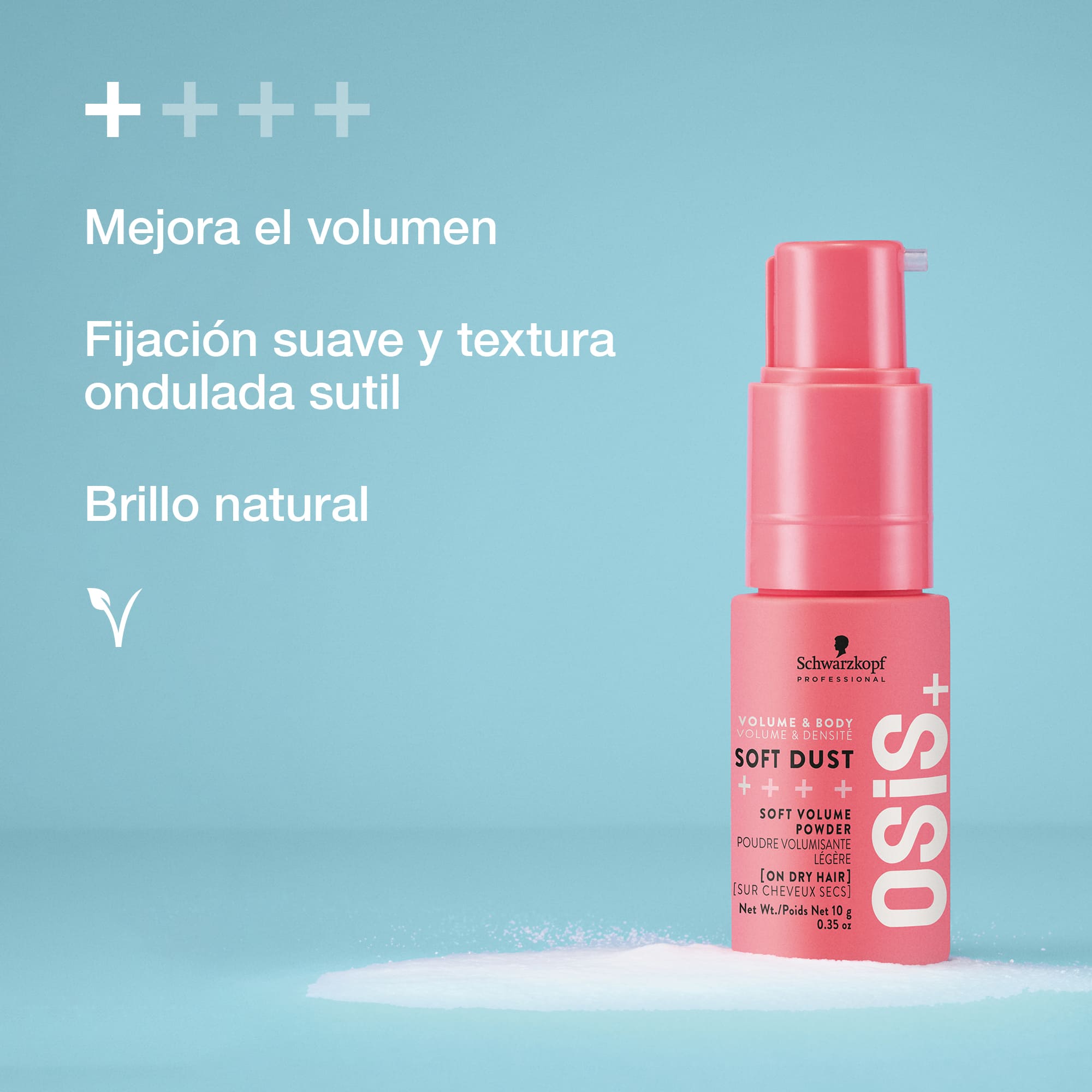 Schwarzkopf Osis+ - Polvo de Volumen Suave SOFT DUST con dosificador 10 gr