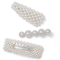 Pack de 3 pinzas con perlitas