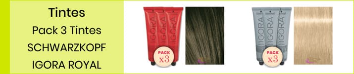 Pack 3 Tintes Schwarzkopf Igora Royal