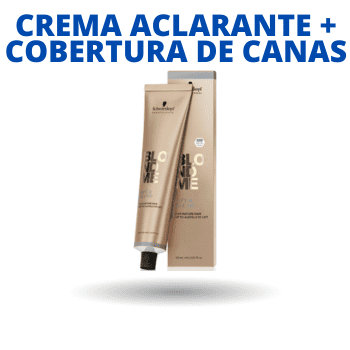 CREMA ACLARANTE + COBERTURA DE CANAS