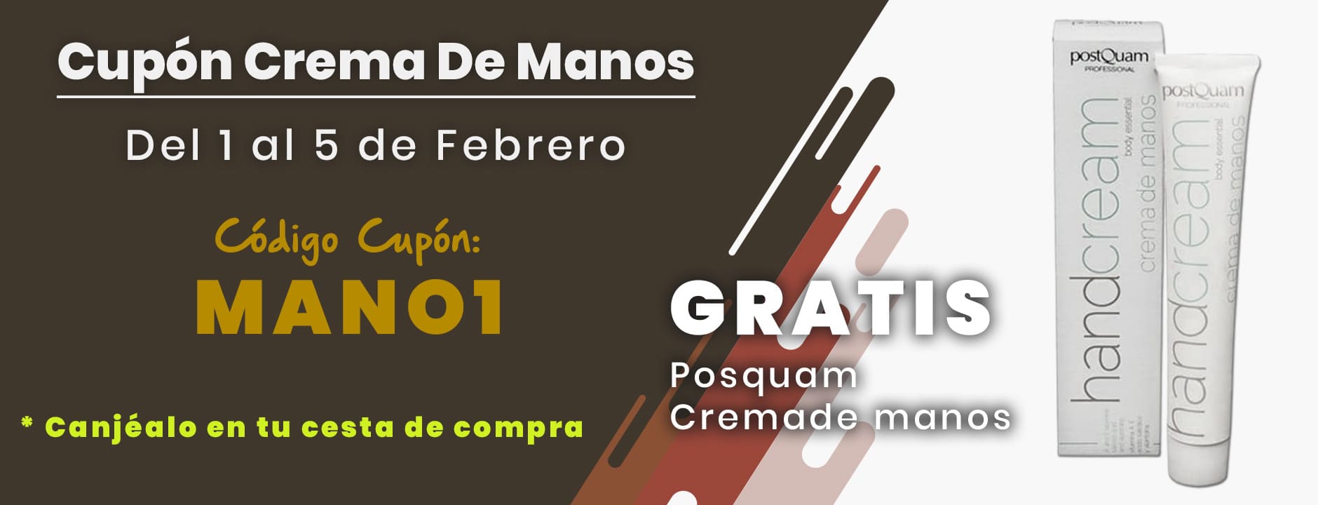 PARTI - CUPÓN CREMA DE MANOS GRATIS (Del 1 al 5 Febrero 2023)