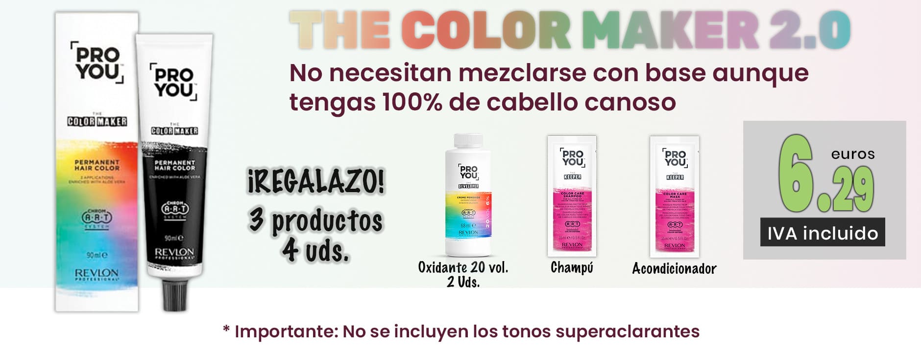 PARTI - TINTE REVLON PROYOU + 4 REGALOS