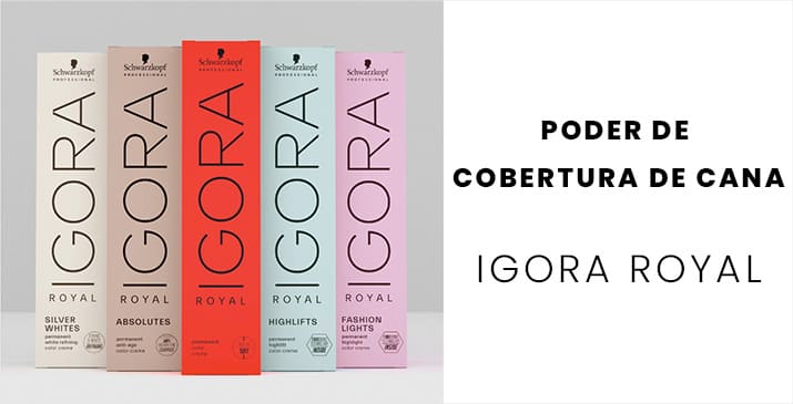 Poder de cobertura de canas del tinte IGORA ROYAL