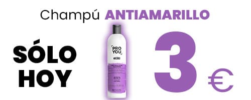 bote de champu antiamarillo