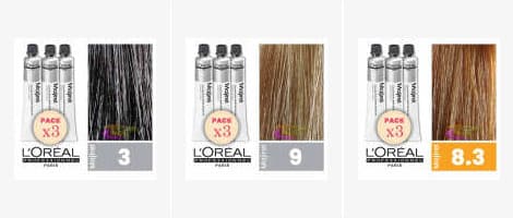 Pack 3 Tintes Schwarzkopf Igora
