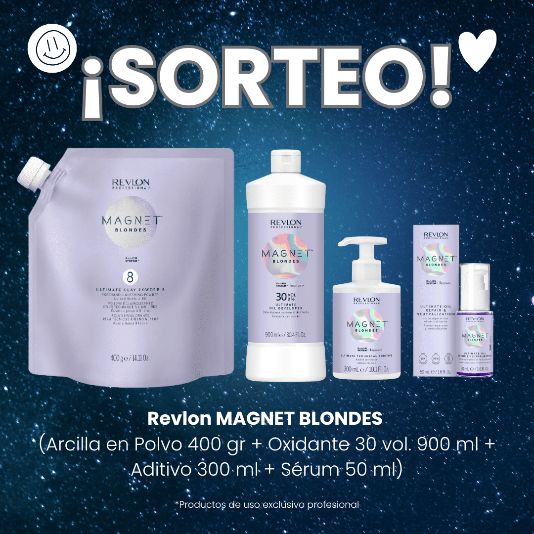 Revlon MAGNET BLONDES (Arcilla en Polvo 400 gr + Oxidante 30 vol. 900 ml + Aditivo 300 ml + Sérum 50 ml)