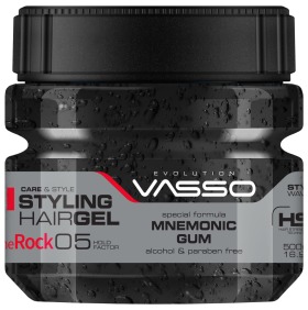 Vasso - Gel Fijador SIn Alcohol Fijación 05 THE ROCK 500 ml (06531)