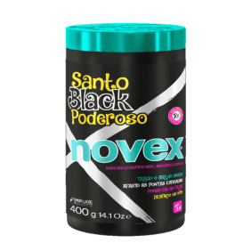 Embelleze Novex - Mascarilla SANTO BLACK PODEROSO cabellos rizados u ondulados 400 gr