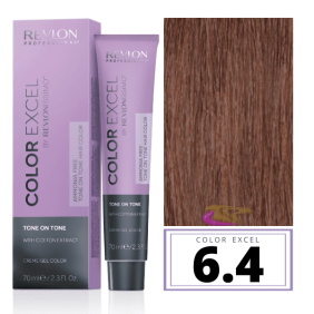 Revlon - Baño COLOR EXCEL Sin Amoniaco 6.4 Rubio Oscuro Cobrizo 70 ml