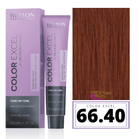 Revlon - Baño COLOR EXCEL Sin Amoniaco 66.40 Cobrizo Intenso 70 ml