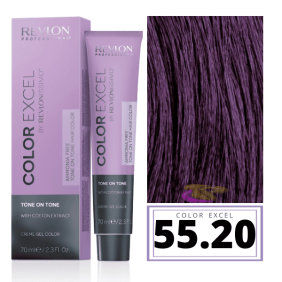 Revlon - Baño COLOR EXCEL Sin Amoniaco 55.20 Borgoña Claro Intenso 70 ml