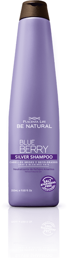 Be Natural - Champú BLUEBERRY Silver cabellos grises (elimina reflejos amarillos) 350 ml