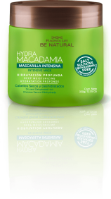 Be Natural - Mascarilla HYDRA MACADAMIA cabellos secos 350 g