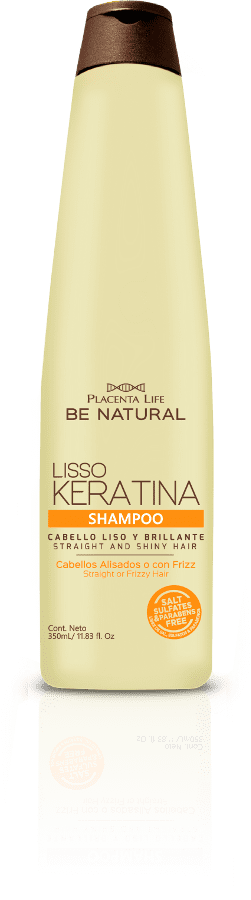 Be Natural - Champú LISSO KERATINA cabellos alisados y encrespados 350 ml