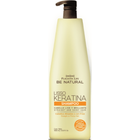 Be Natural - Champú LISSO KERATINA cabellos alisados y encrespados 1000 ml