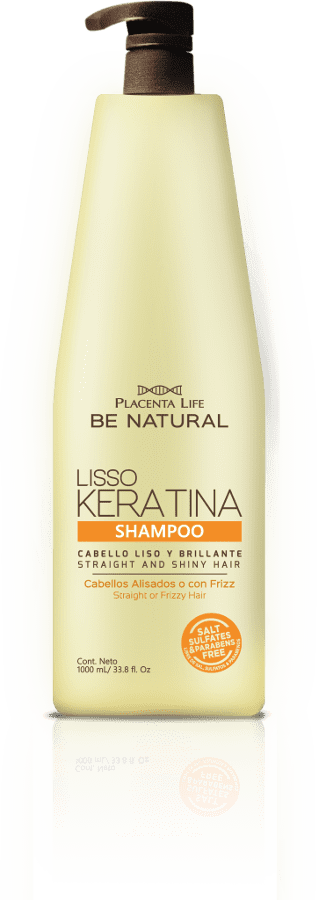 Be Natural - Champú LISSO KERATINA cabellos alisados y encrespados 1000 ml