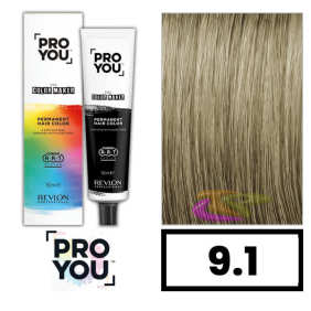 Revlon Proyou - Tinte THE COLOR MAKER 9.1 Rubio Muy Claro Ceniza 90 ml