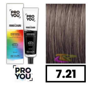 Revlon Proyou - Tinte THE COLOR MAKER 7.21 Rubio Medio Perlado Iridiscente 90 ml