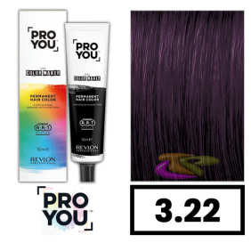 Revlon Proyou - Tinte THE COLOR MAKER 3.22 Castaño Oscuro Violeta Intenso 90 ml