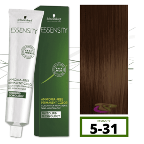 Schwarzkopf - Tinte ESSENSITY Sin Amoniaco Cedro 5-31 Castaño Claro Mate Ceniza 60 ml 