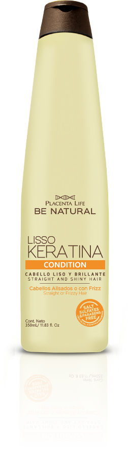 Be Natural - Acondicionador LISSO KERATINA cabellos alisados y encrespados 350 ml