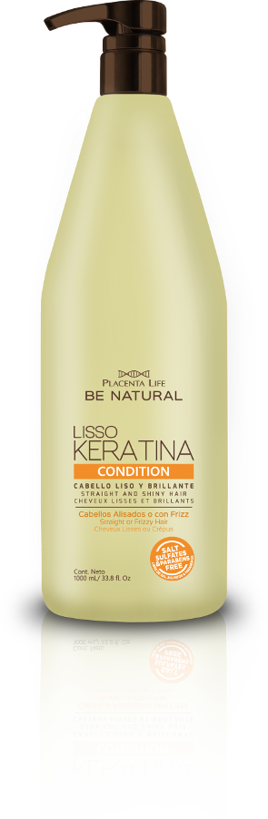 Be Natural - Acondicionador LISSO KERATINA cabellos alisados y encrespados 1000 ml