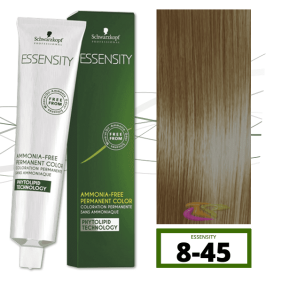 Schwarzkopf - Tinte ESSENSITY Sin Amoniaco Bambú 8-45 Rubio Claro Beige Dorado 60 ml 