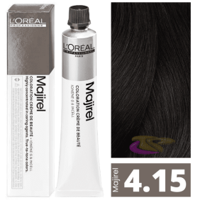 L`Oréal - Tinte MAJIREL 4.15 Castaño Medio Ceniza Caoba 50 ml