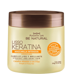 Be Natural - Mascarilla LISSO KERATINA cabellos alisados y encrespados 350 ml