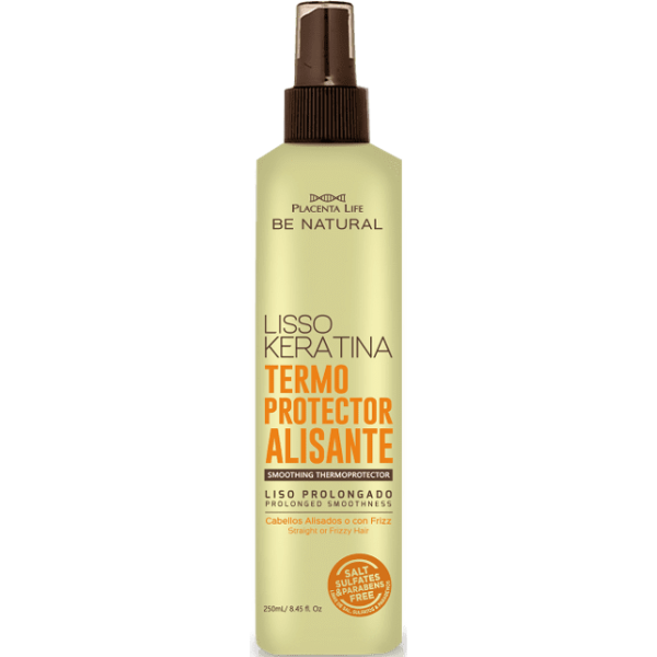 Be Natural - Spray Protector Térmico Alisante LISSO KERATINA 250 ml