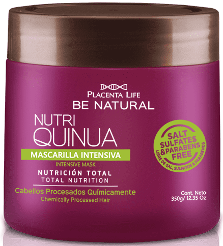 Be Natural - Mascarilla NUTRI QUINUA cabellos procesados químicamente 350 ml