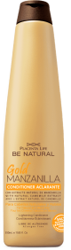 Be Natural - Acondicionador Aclarante GOLD MANZANILLA cabellos naturales y rubios 350 ml