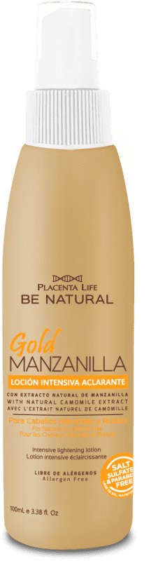Be Natural - Loción Intensiva Aclarante GOLD MANZANILLA cabellos naturales y rubios 100 ml