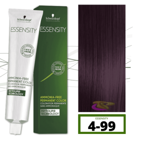 Schwarzkopf - Tinte ESSENSITY Sin Amoniaco Hoja de Otoño Violeta 4-99 Castaño Medio Violeta Intenso 60 ml 