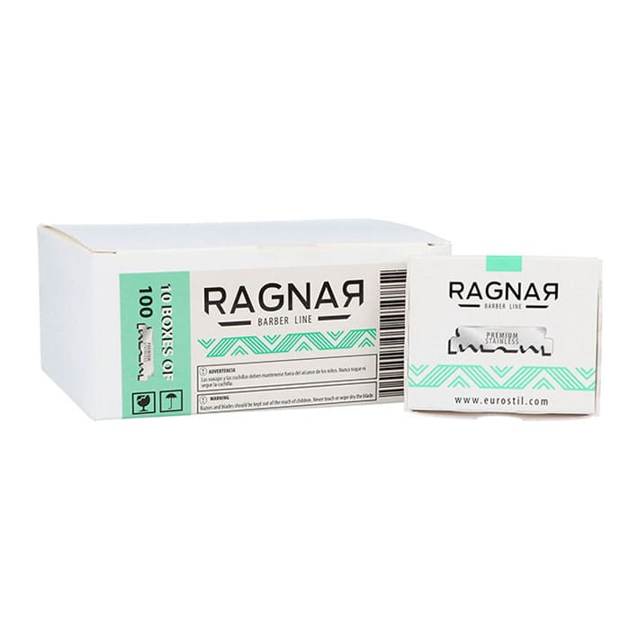 Ragnar - 1000 Cuchillas de hoja partida (10 cajitas x 100 uds) (07164)