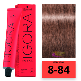 Schwarzkopf - Tinte Igora Royal 8/84 Rubio Claro Rojo Beige 60 ml 