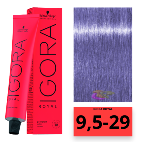 Schwarzkopf - Tinte Igora Royal MATIZADOR DE MECHAS 9,5 29 Pastel Lavanda 60 ml