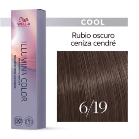 Wella - Tinte Illumina Color 6/19 Rubio Oscuro Ceniza Cendré 60 ml