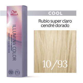 Wella - Tinte Illumina Color 10/93 Rubio Super Claro Cendré Dorado 60 ml