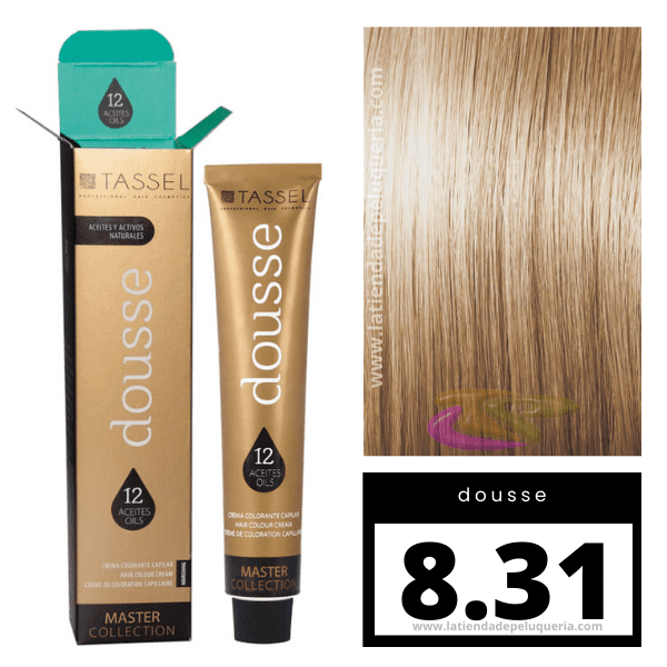 Tassel - Tinte DOUSSE Nº 8.31 RUBIO CLARO BEIGE 100 ml (06878)