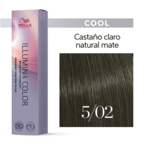 Wella - Tinte Illumina Color 5/02 Castaño Claro Natural Mate 60 ml