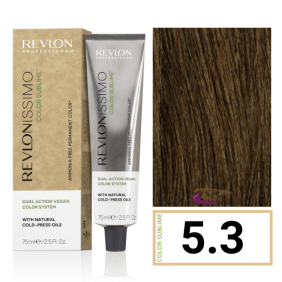 Revlon - Tinte Revlonissimo COLOR SUBLIME (sin amoniaco y vegano) 5.3 Castaño Claro Dorado 75 ml