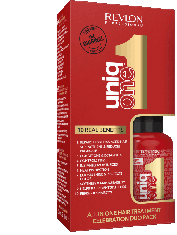 Revlon - Pack UNIQ ONE (Uniq One Clásico 150 ml + Uniq One Celebration 50 ml) (Vegano)