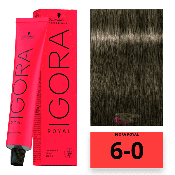 Schwarzkopf - Tinte Igora Royal 6/0 Rubio Oscuro 60 ml 