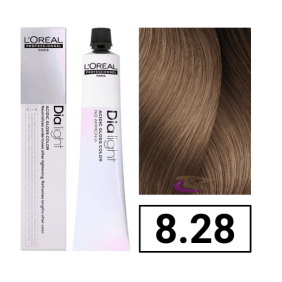 L`Oréal - Coloración DIALIGHT 8.28 Rubio Claro Irisado Moka sin amoniaco 50 ml